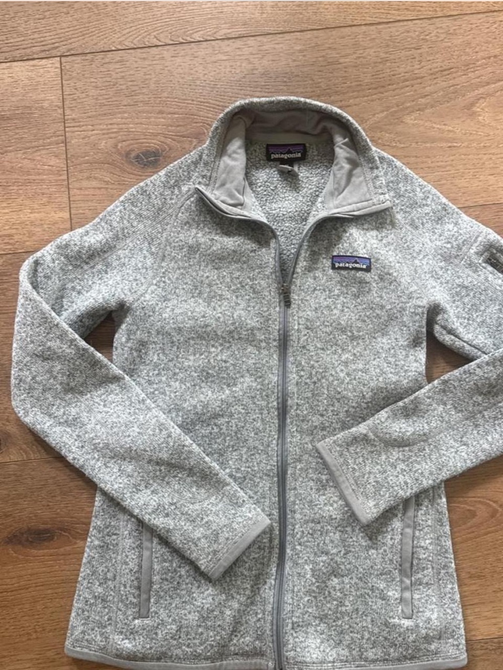 Patagonia Women’s Heather Gray Full-Zip Fleece Better Sweater
